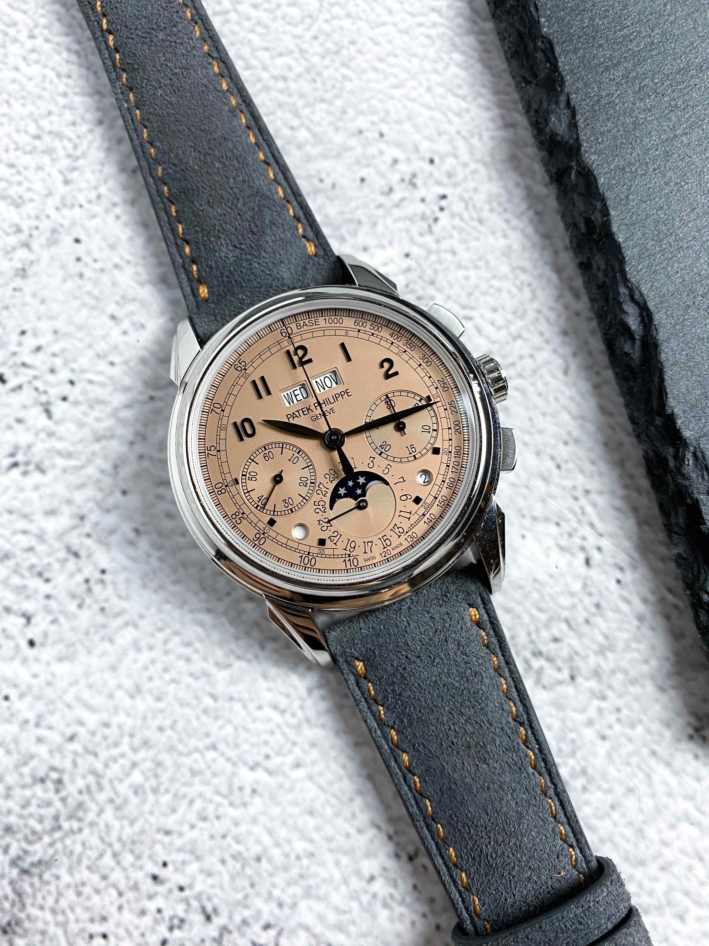 Dark Grey Suede for Patek Philippe 5270P