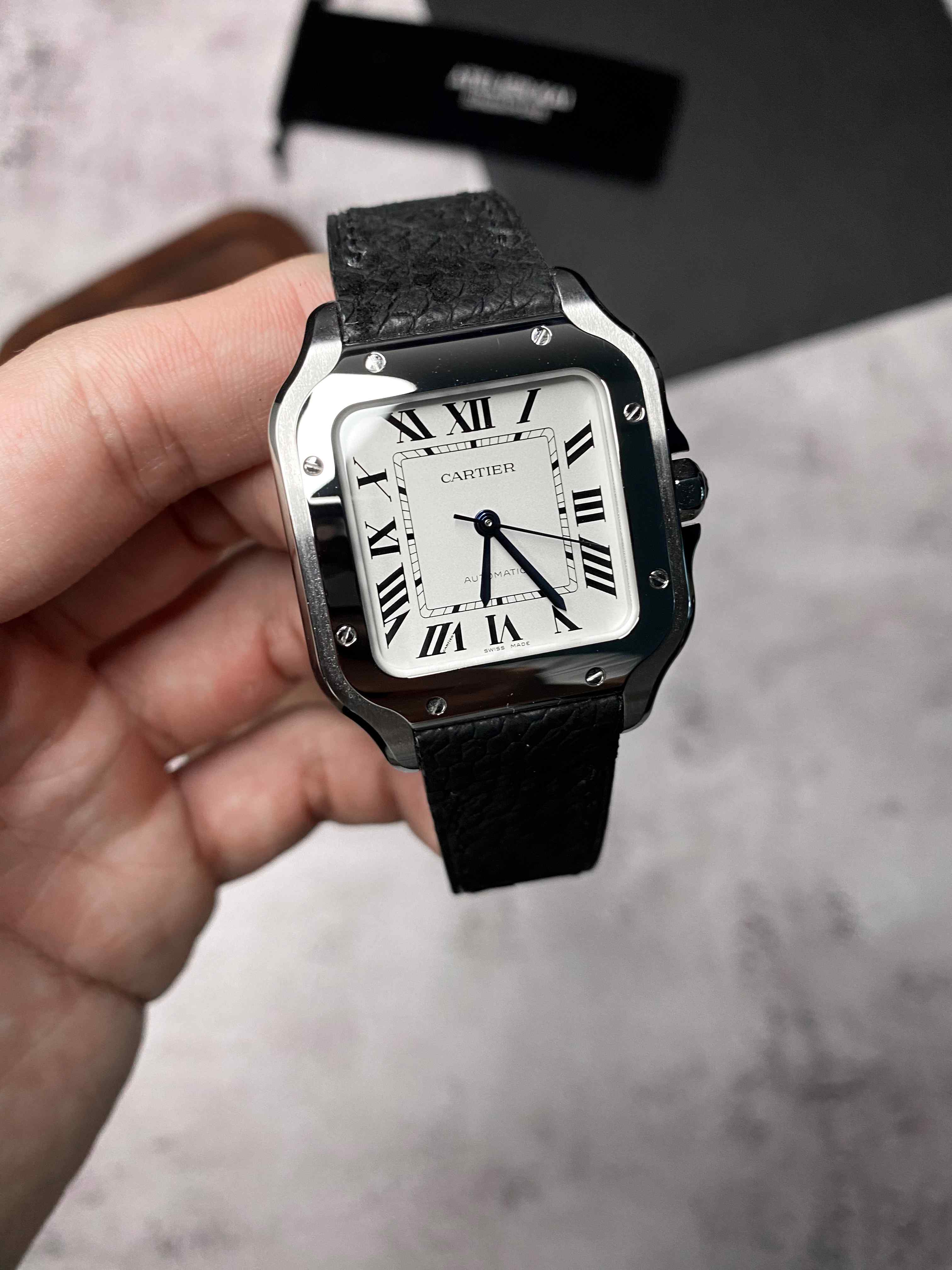 Cartier santos 2025 2018 straps