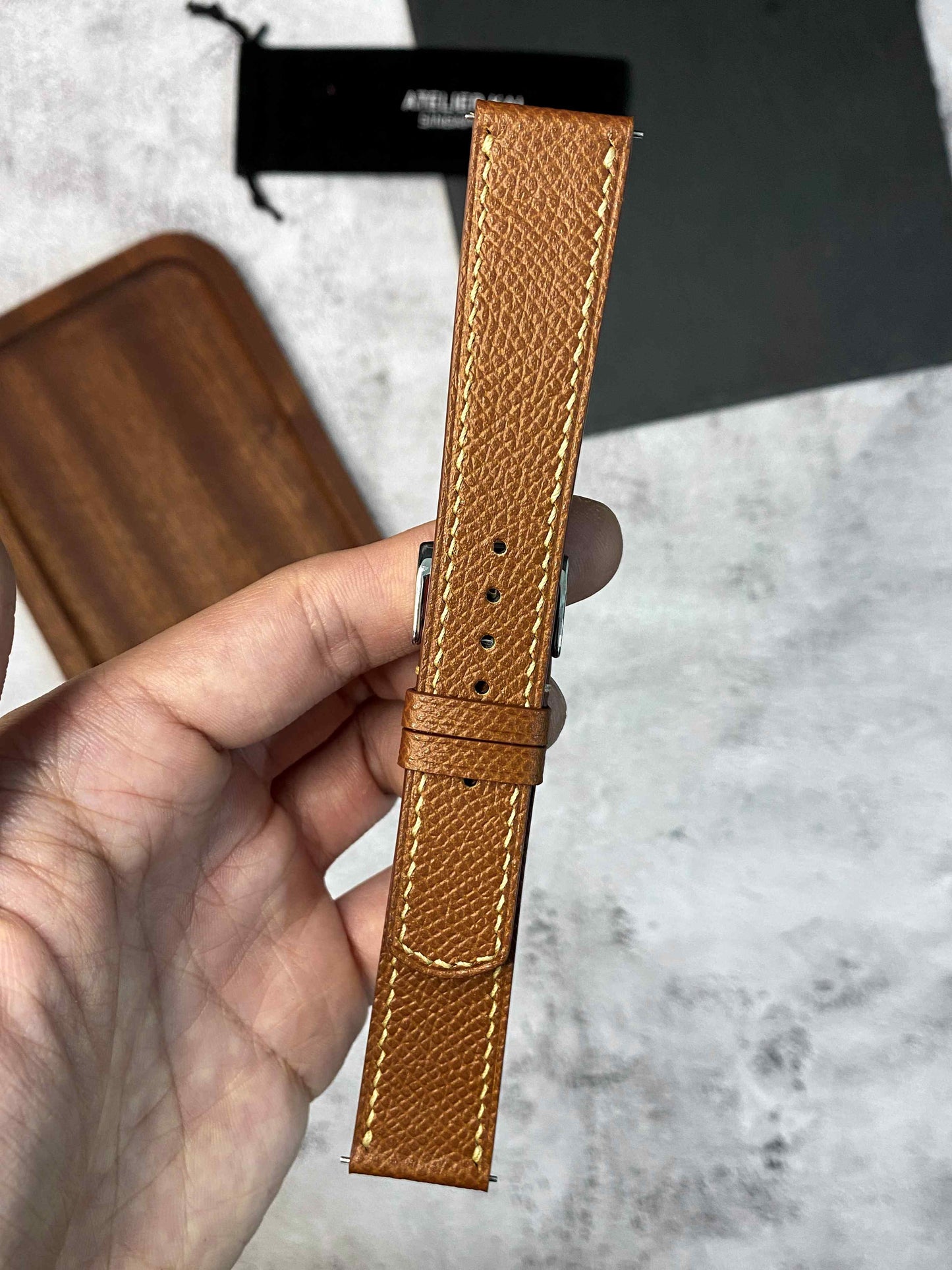 Custom Epsom Leather Watch Straps