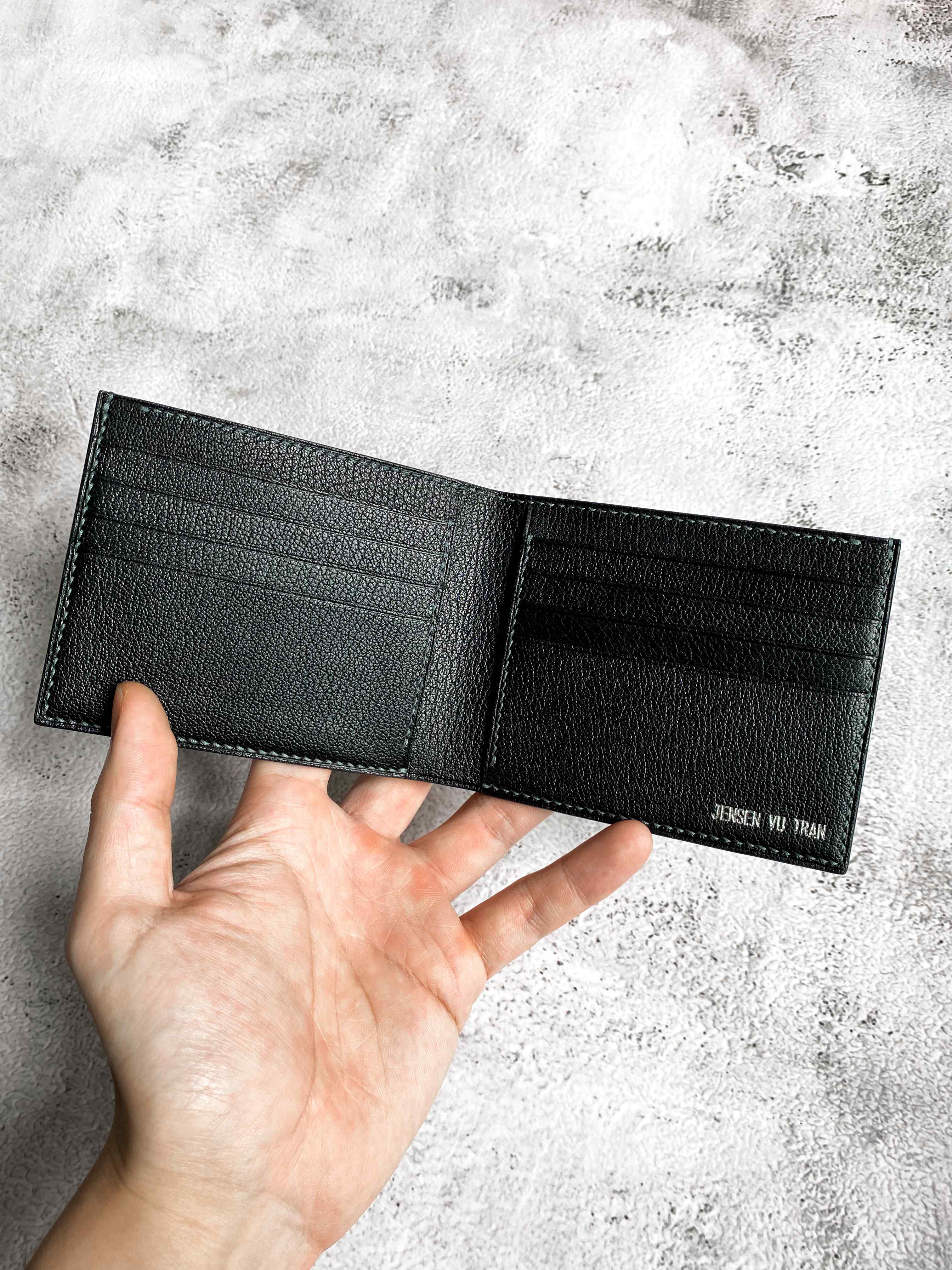 HUMAN MADE Leather Wallet Navy Human Made Leather Zip Wallet Color