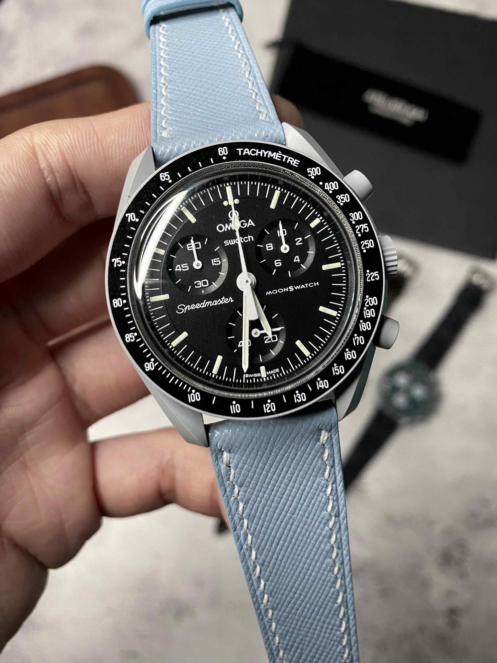 Custom Saffiano Leather Watch Straps - Main Image