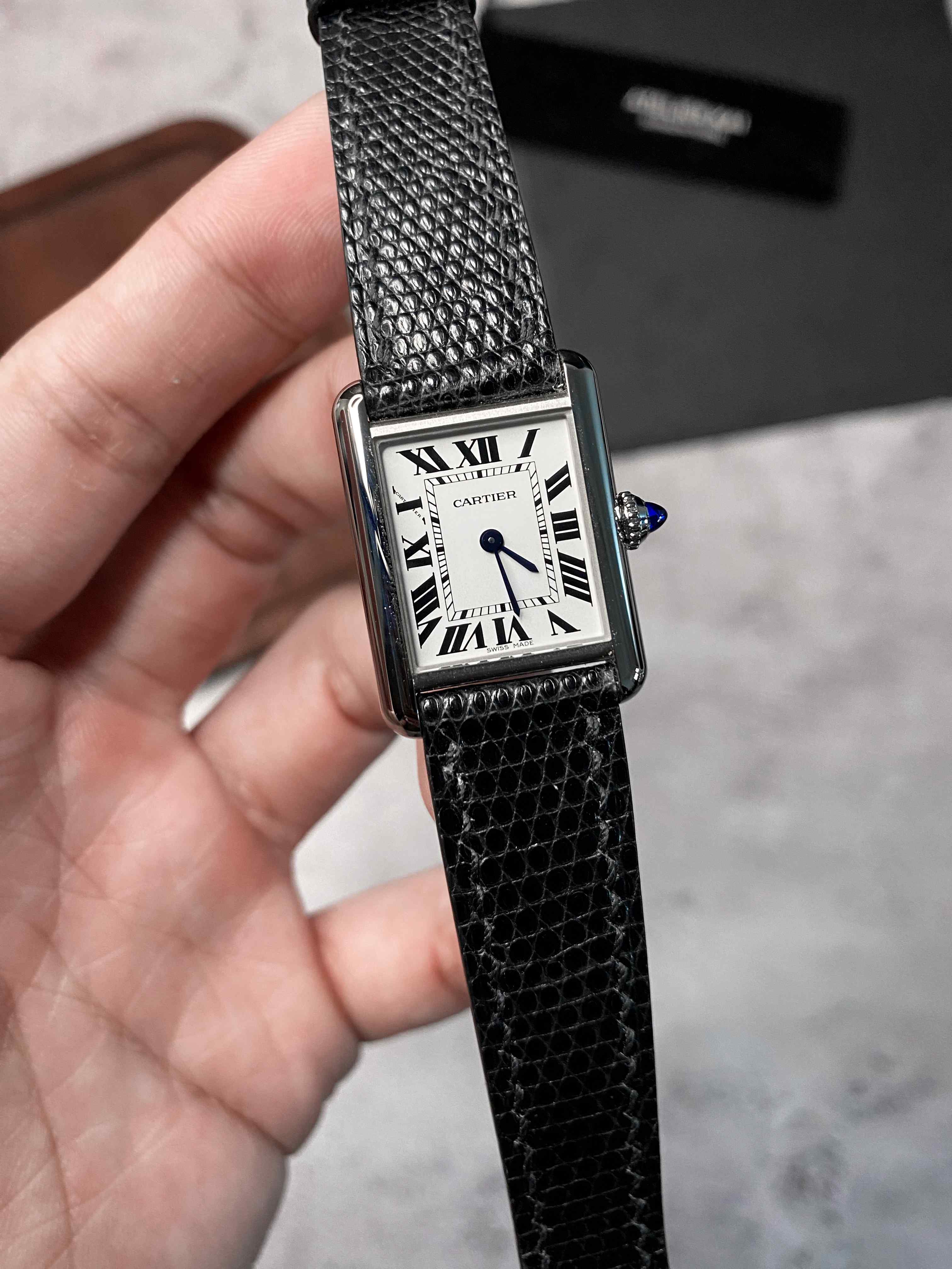 Cartier lizard best sale watch strap