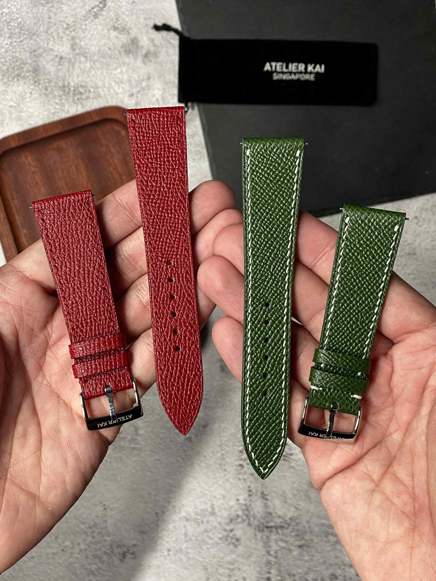 Custom Epsom Leather Watch Straps