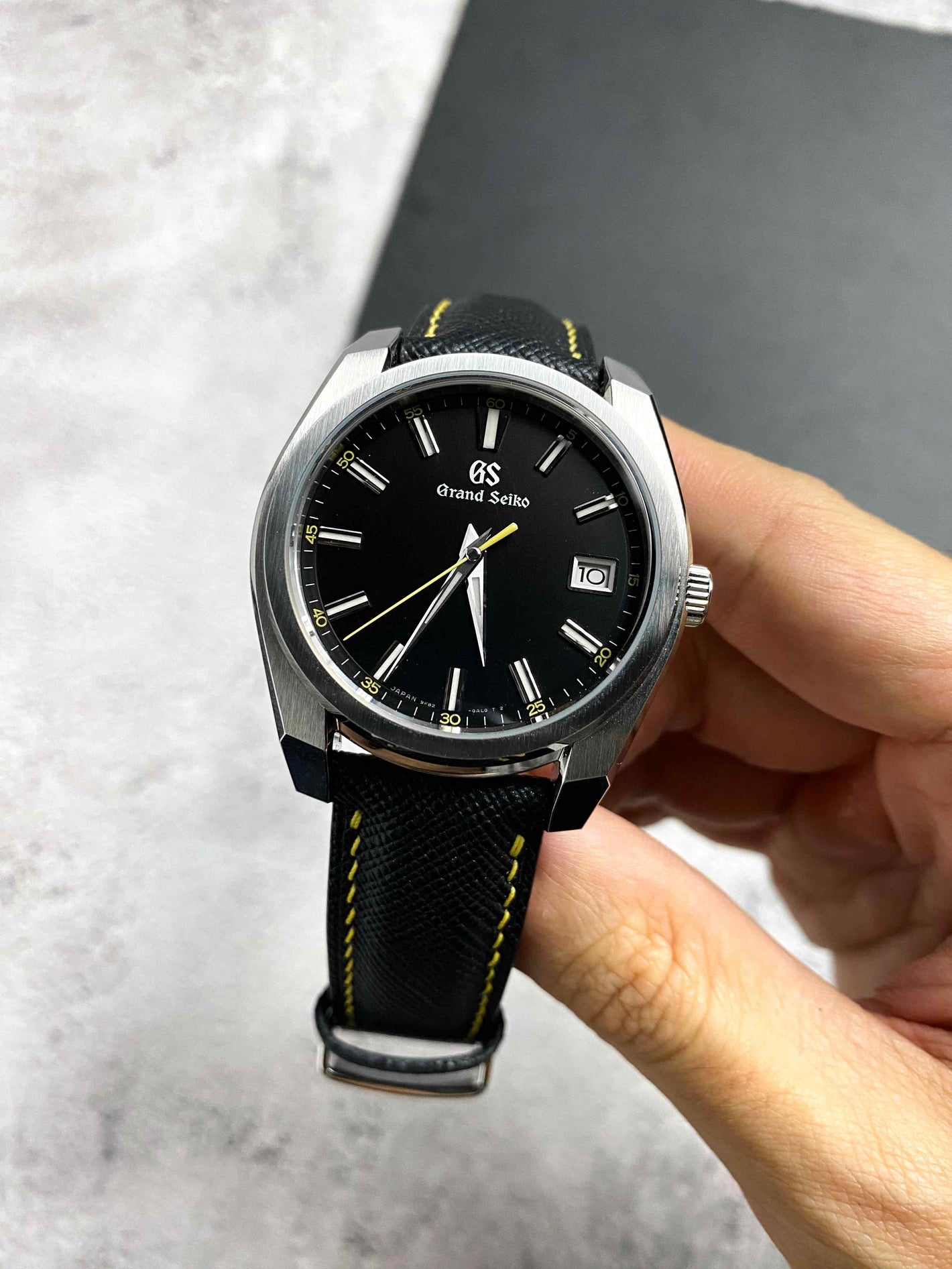 Black Epsom for Grand Seiko SBGV243J