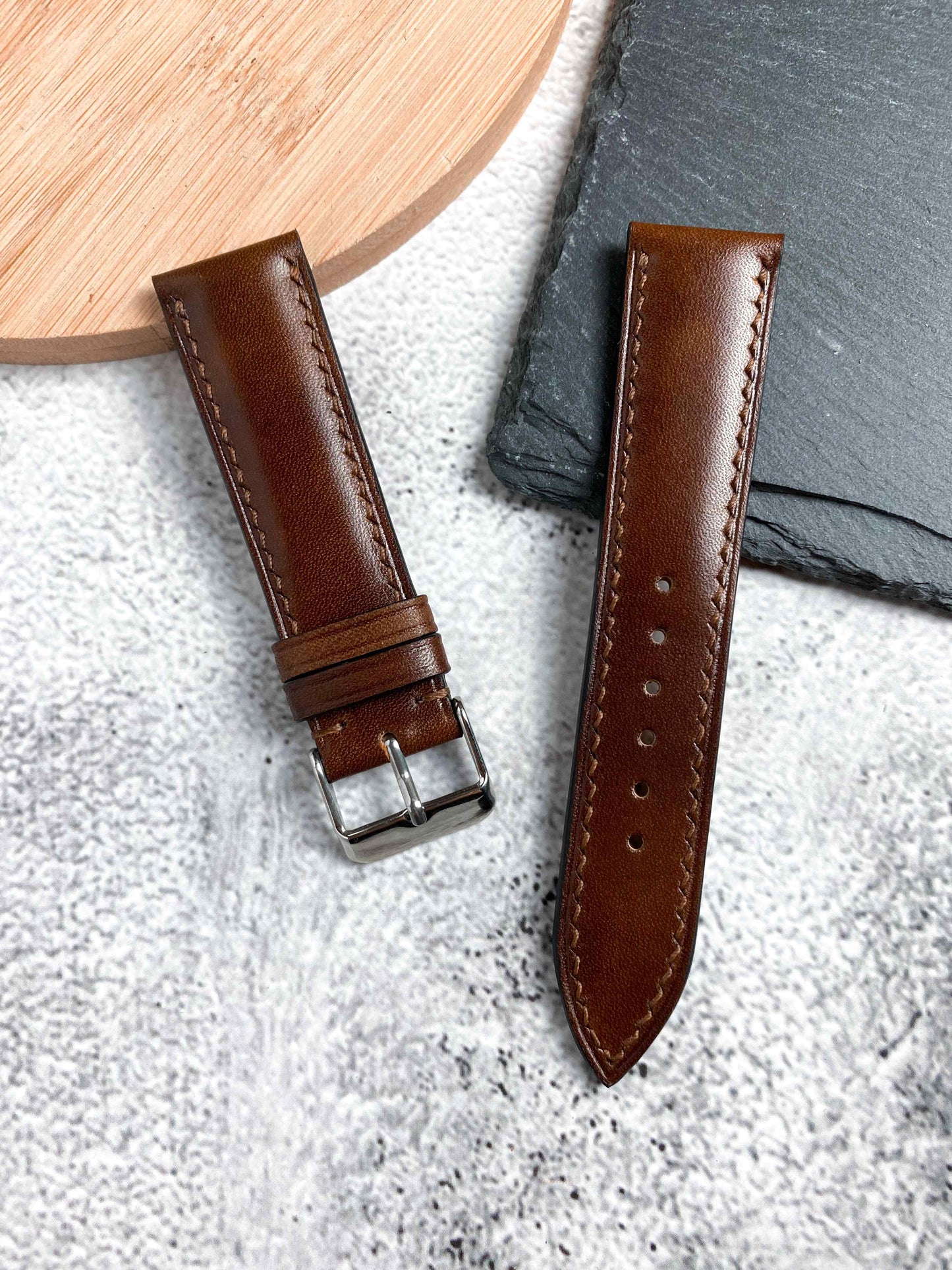 Custom Museum Calf Leather Watch Straps