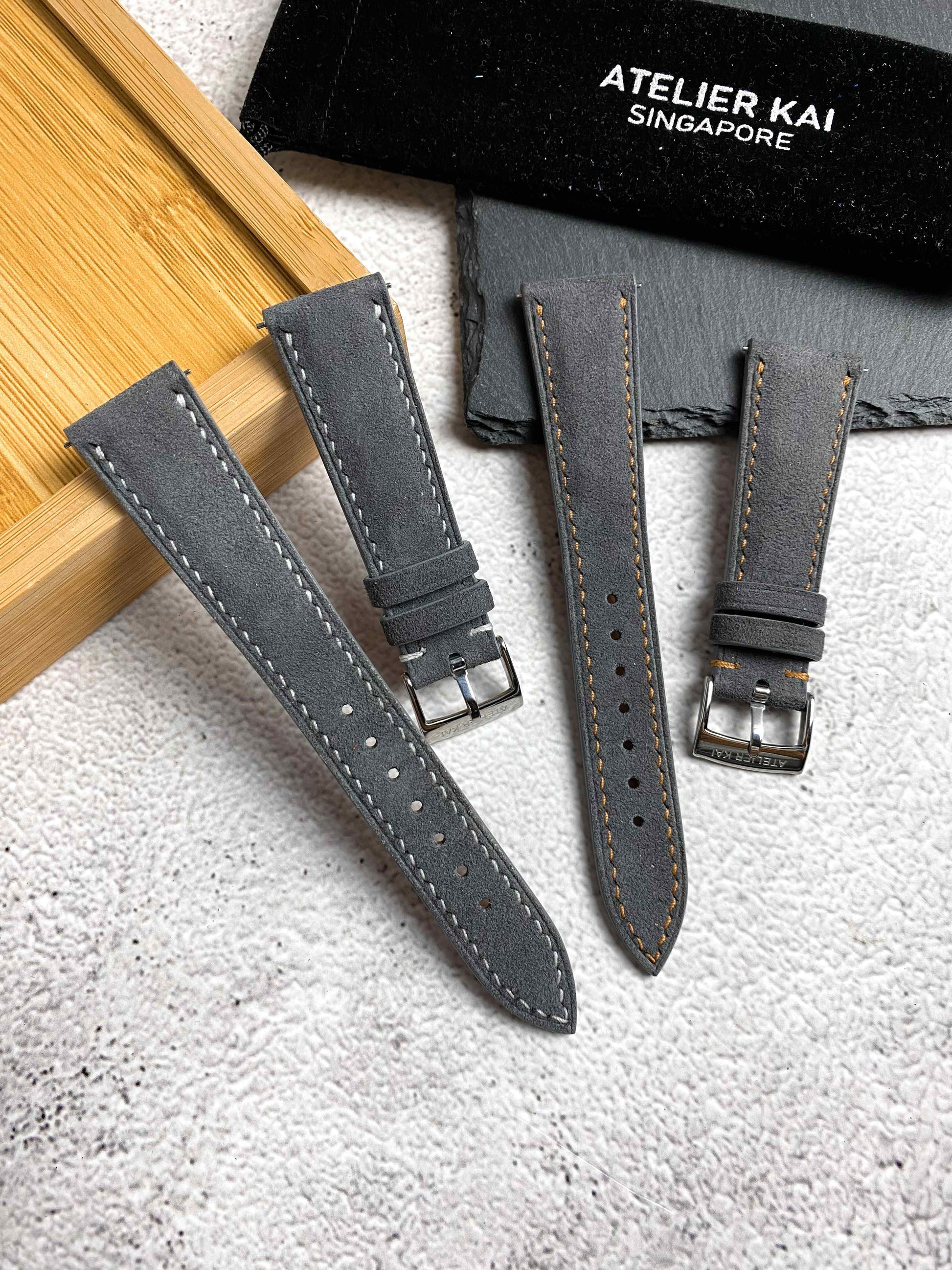 Custom Suede Leather Watch Straps - Main Image