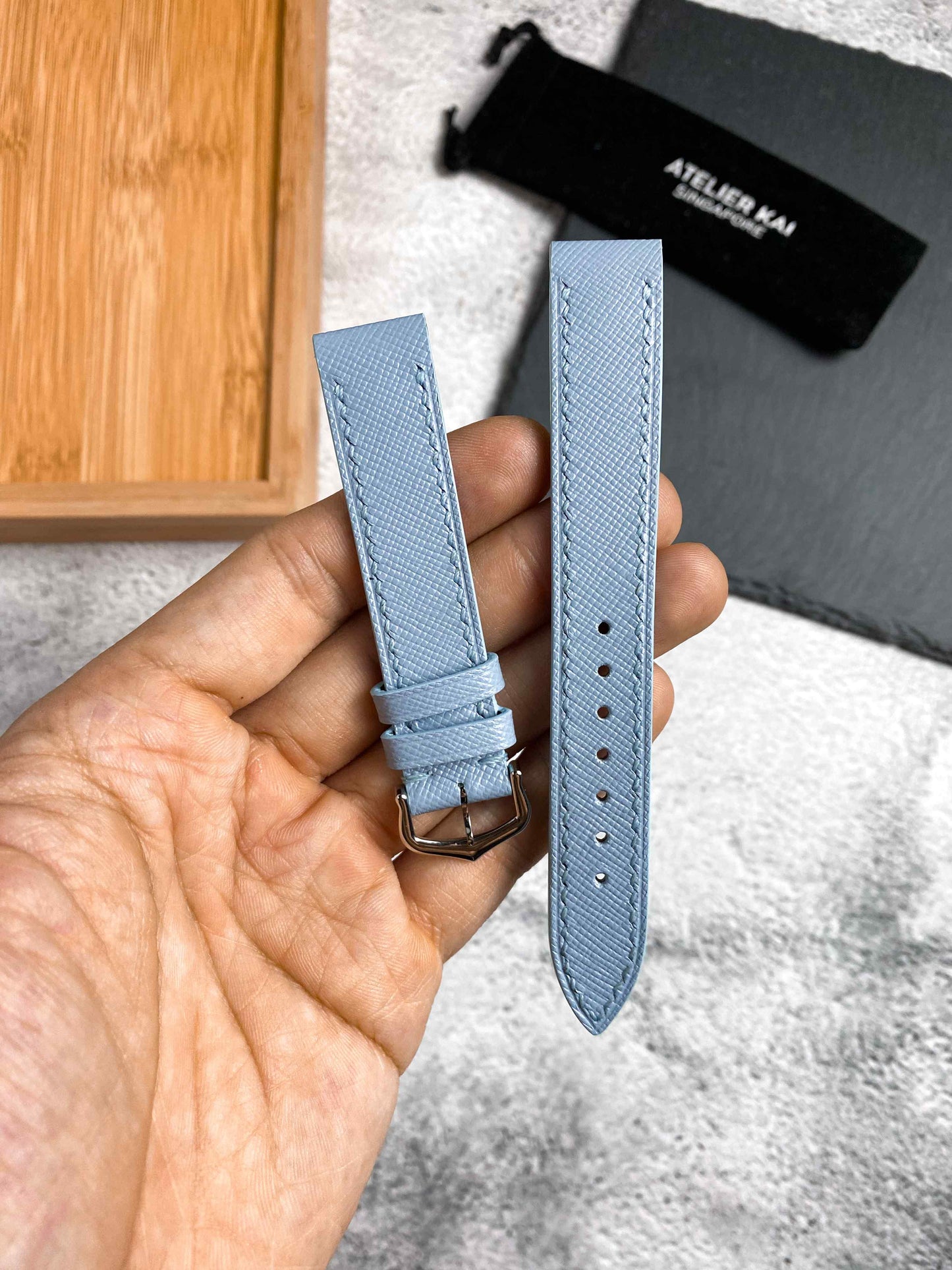 Custom Saffiano Leather Watch Straps