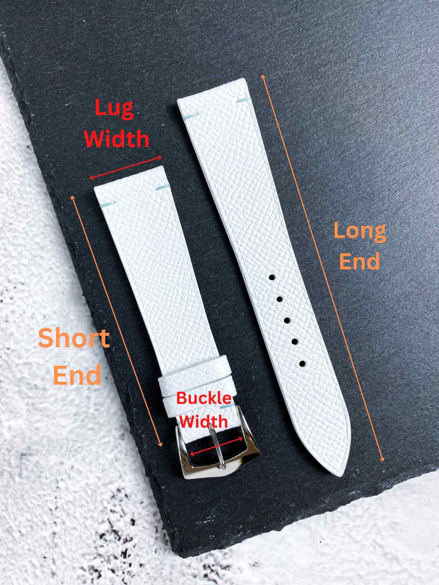 Dimensions of a custom bespoke strap