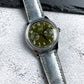 Handmade Silver Bisanzio Leather Watch Strap for Kurono Tokyo Calendrier Type I